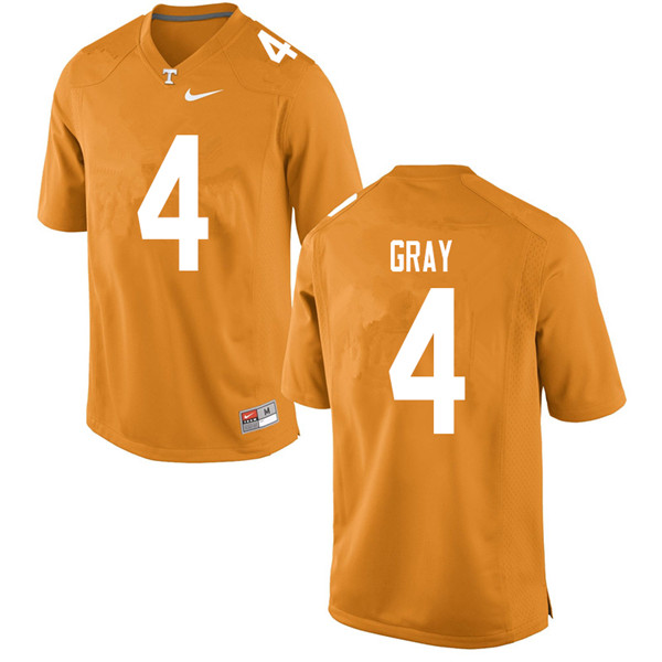 Men #4 Maleik Gray Tennessee Volunteers College Football Jerseys Sale-Orange